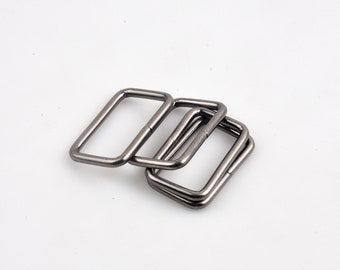 4 Stück 38mm Metall Quadrat Schnalle Ring Handtasche Gurt Schnalle Schieber Verstellbare Metallschnalle in verschiedenen Farben