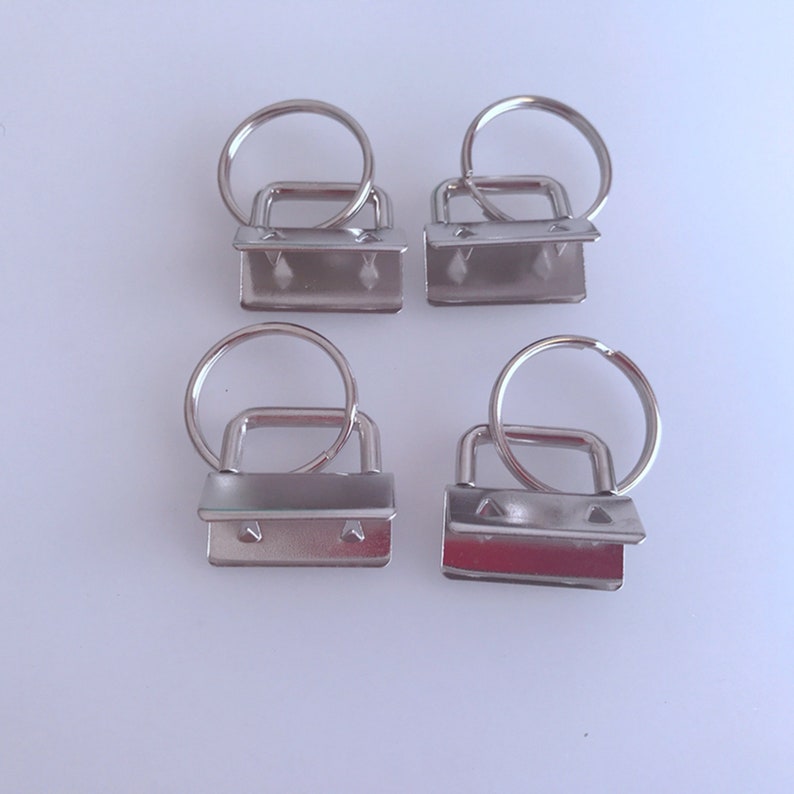 10pcs 3/4 1 1 1/4 Key Fob Hardware, Fob Wristlet Hardware with Key Ring With different Color image 8