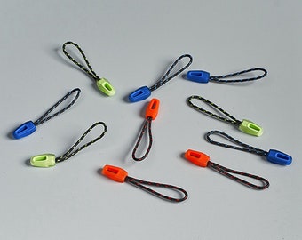 10pcs Zipper Pulls Cord Ends Strap Lariat For Hiking Camping Backpack Garment Apparel Bag DIY Zipper Parts Accessories