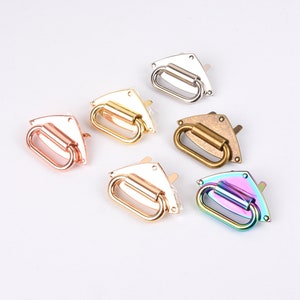 4PCS Diamond Shape Alloy Bag Strap Anchor Bridge Anchor Connector For Purse Handbag