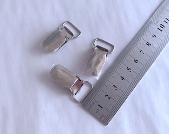 Hosenträger Mini Clips 4/8/10/20/50 Stk Metall 15mm Bügelclip 0,5" Nickel Bretel Clips Schnullerclip Zubehör Befestigung Clip