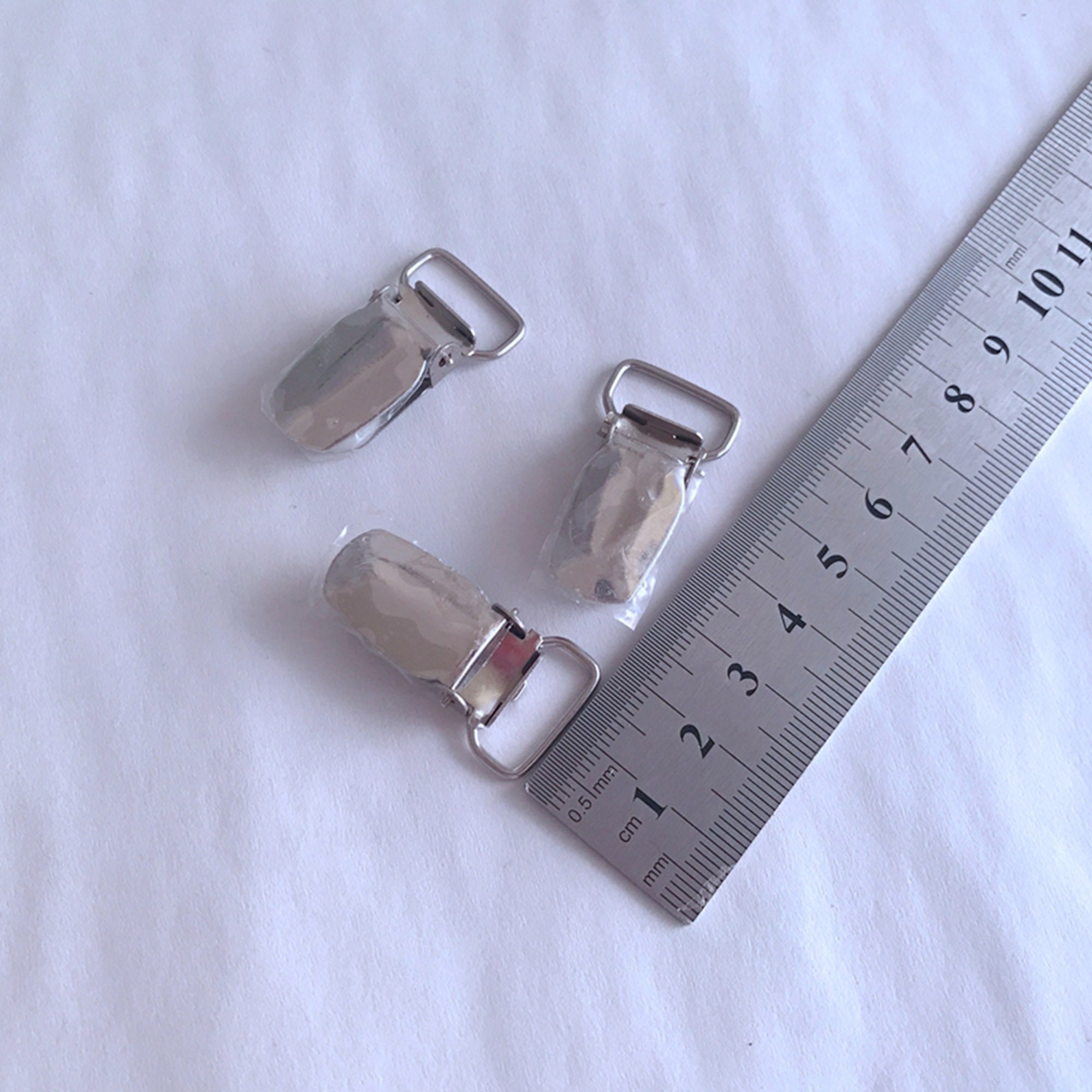 2 Pcs Metal Large Keyrings Titanium Keychains Octagon Shape Flat
