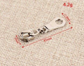 5pcs 5 # Zipper Pull Sliders Zip Head Zipper Repair Instant Removable pour bricolage Artisanat de couture