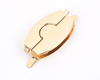 Metal Bag Lock Latch Die-cast Alloy Female Bag Press Lock Twist Lock