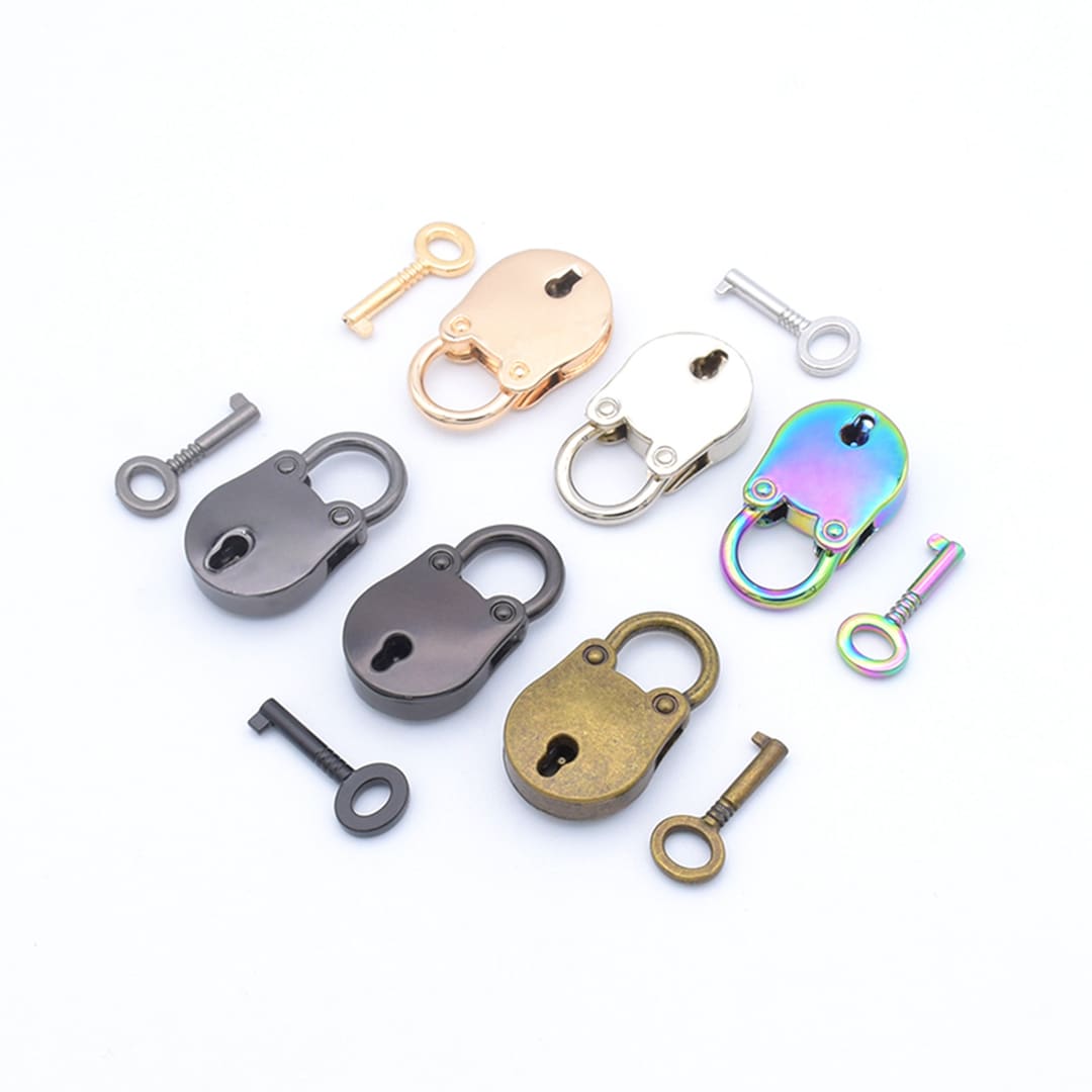 Round Lock Key Simple Round Lock and Key Working Lock ,mini Lock,padlock and Key Leather ...