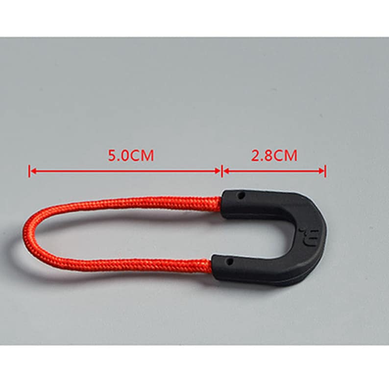 10pcs Cremallera Tira de los extremos del cordón Correa Lariat para senderismo Mochila de camping Prenda de vestir Bolsa de ropa DIY Zipper Partes Accesorios imagen 2