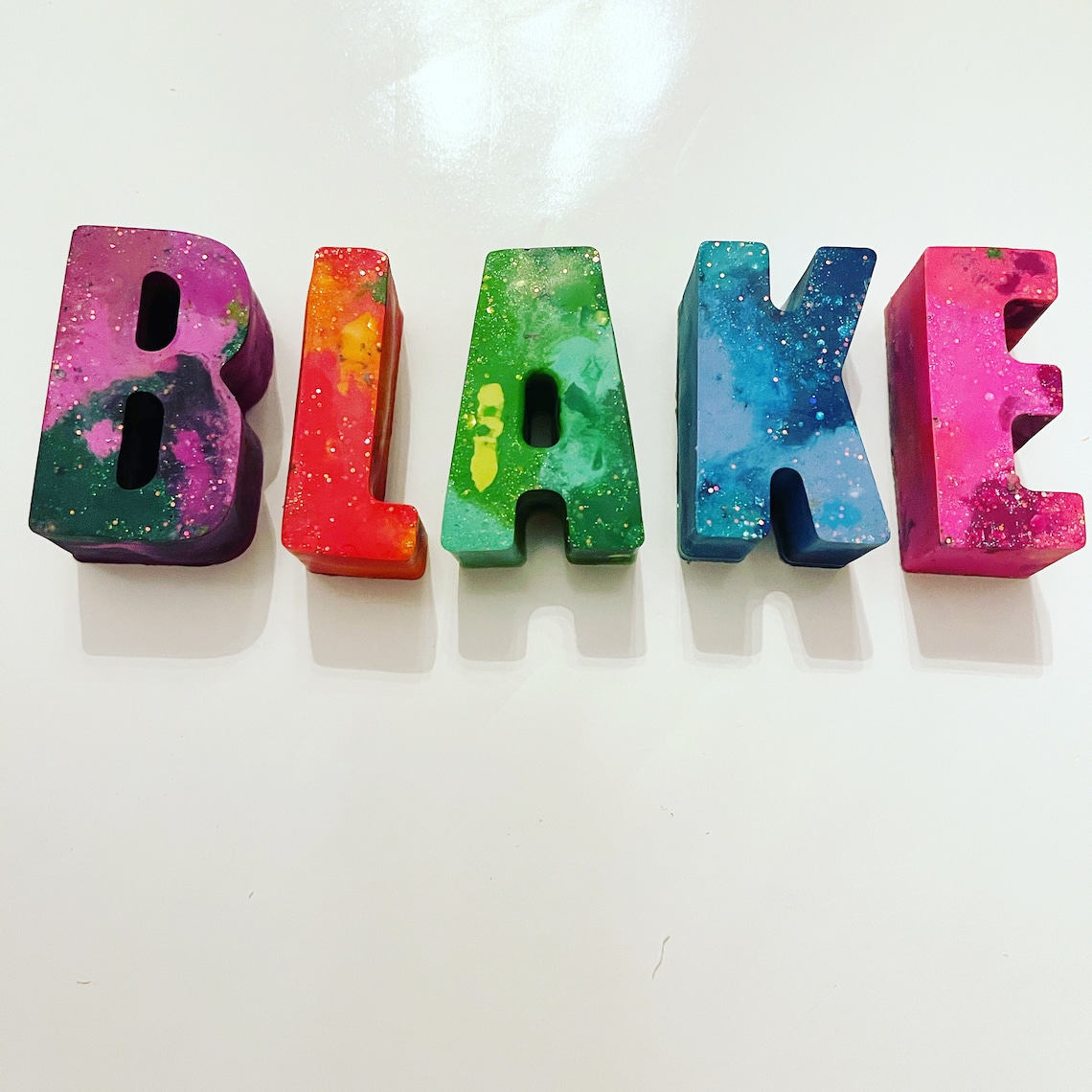 Custom Crayon Letters Etsy