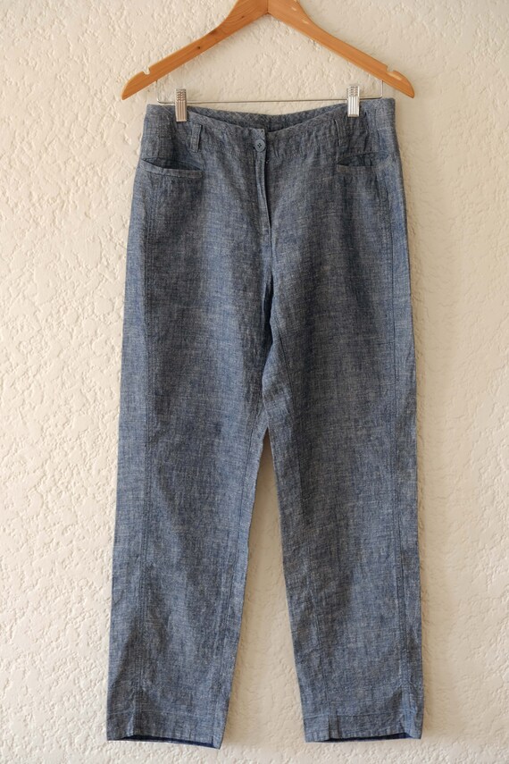 Eileen Fisher hemp organic cotton jeans / minimal