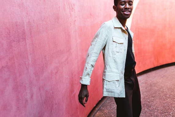 Banana Republic Linen Jacket / safari style
