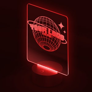 Custom LED Sign, Your Custom Text LED Lamp, Your Logo Here Sign, Acrylic Engraved Sign, Your Text Here Sign, Custom Design, Business Logo