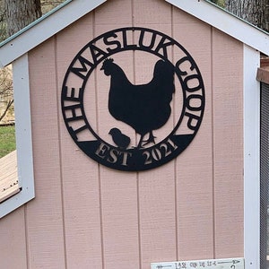 Custom Hen House Sign, Hen House Coop Sign, Our Little Coop Sign Metal Sign, Metal Chicken Coop Sign, Personalized Chicken Coop sign, Chicks