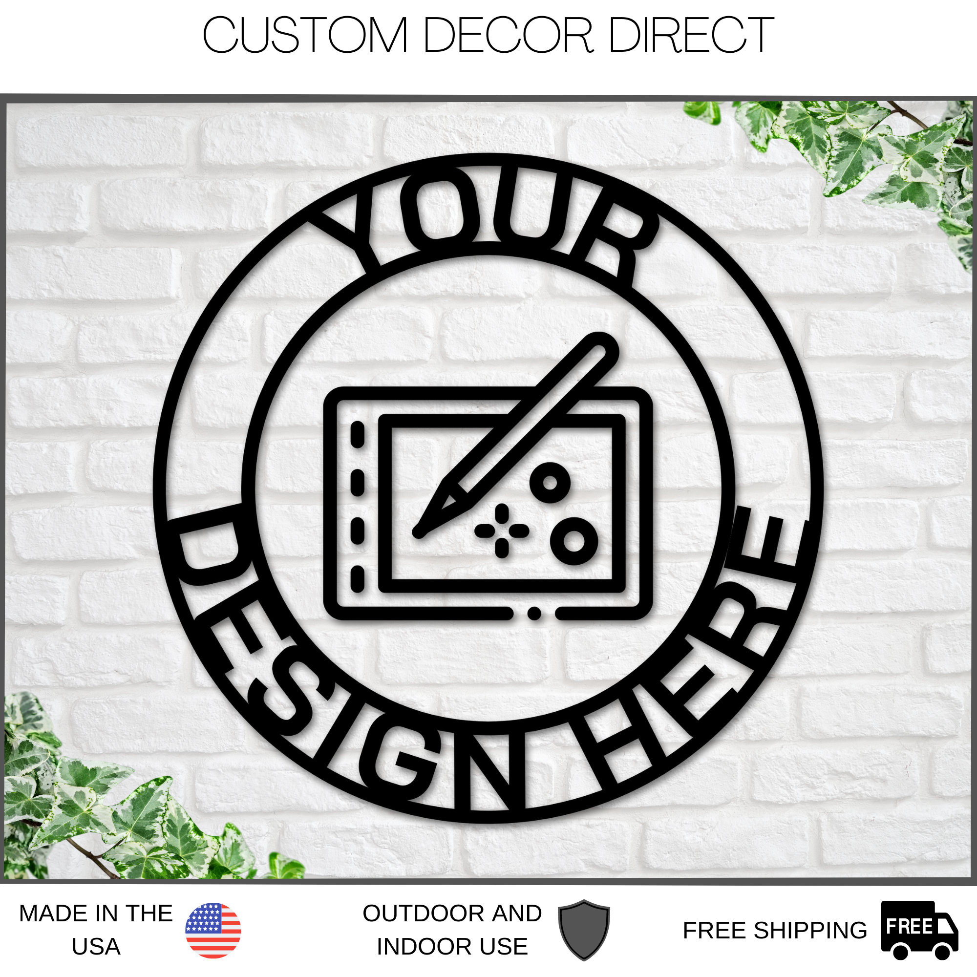 Custom Sign, Your Custom Text Metal Sign, Your Logo Here Sign, Metal Sign Custom, Your Text Here Sign, Custom Design Sign, Personalized Sign