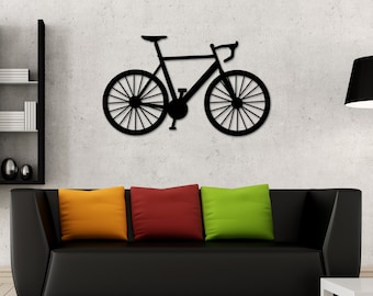 Bicycle Metal Wall Art, Metal Bike Art, Cycling Gifts , Bike Wall Sign, Bicycle Wall Decor, Cycling Art, Gifts for Dad, Fathers Day Gift