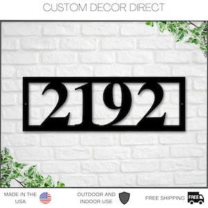 Custom Address Sign, Home Address Sign, Address Number, Address Sign, Metal Address Plaque, Metal house numbers, Realtor Gift, Closing Gift