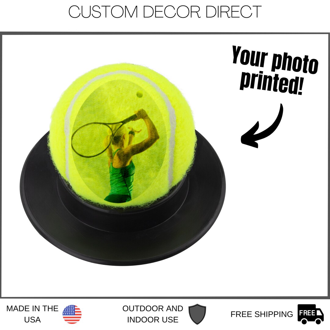 Custom Tennis Ball, Personalized Tennis Ball, Tennis Ball Picture, Player Sport Gift, Tennis