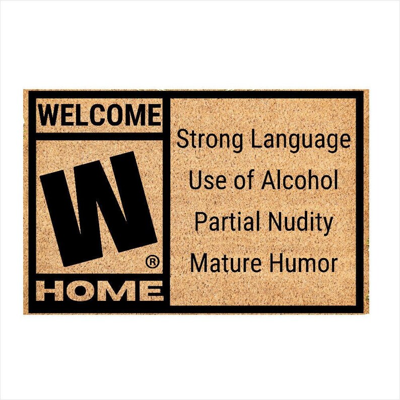 M Rated Doormat: Gamer Welcome Mat (Coir, Non-Slip, Indoor Outdoor) image 6
