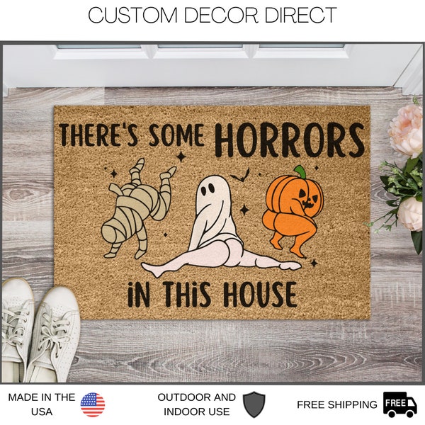 Halloween Door Mat Etsy