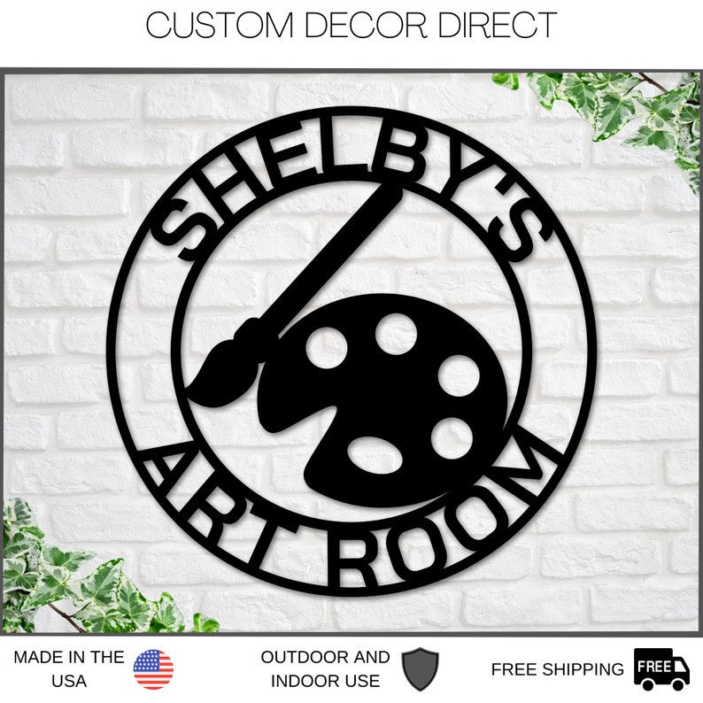 Art Room Sign Craft Room Sign Arts and Crafts Sign Metal Etsy
