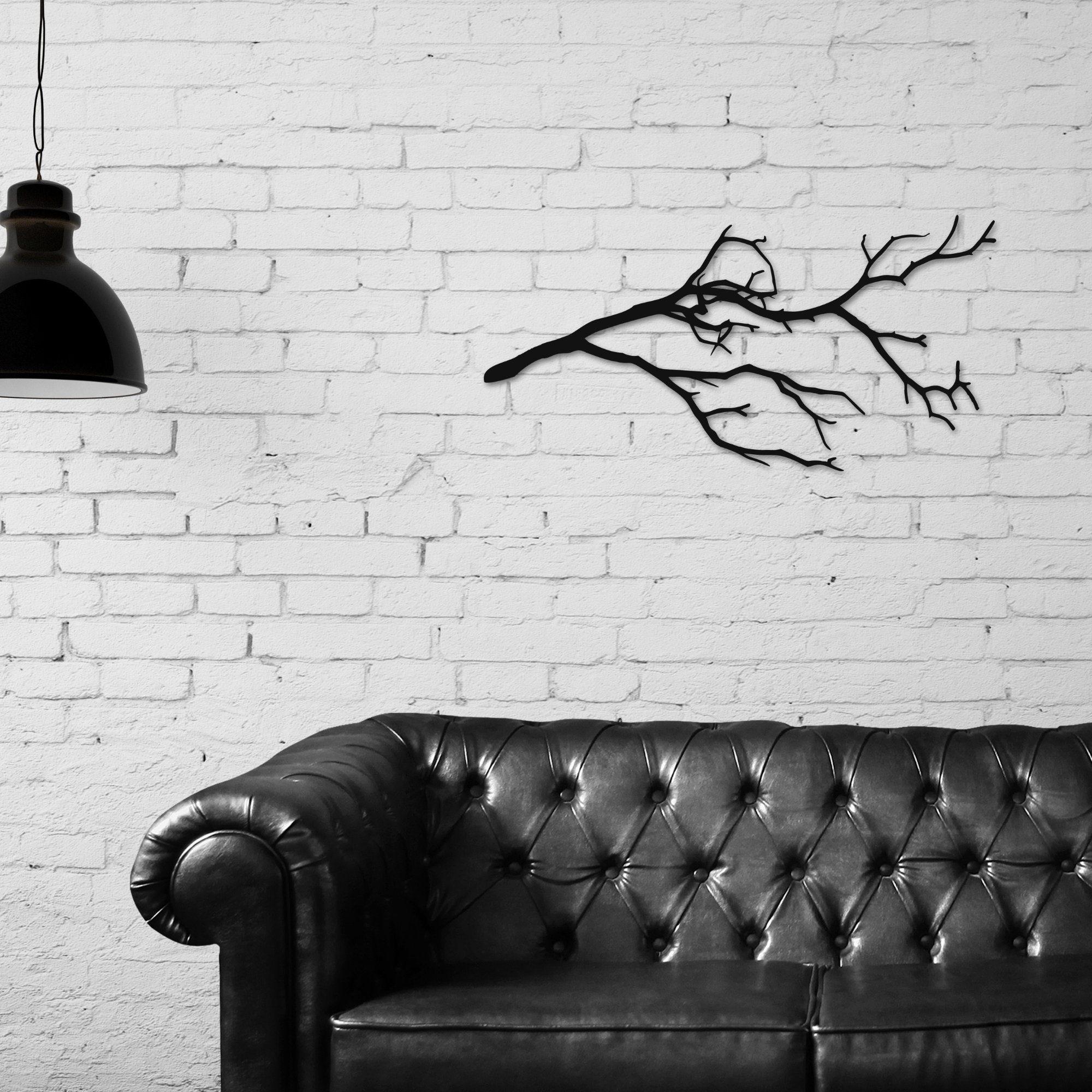 Metal Tree Branch Wall Art: Modern Minimalist Decor - Etsy