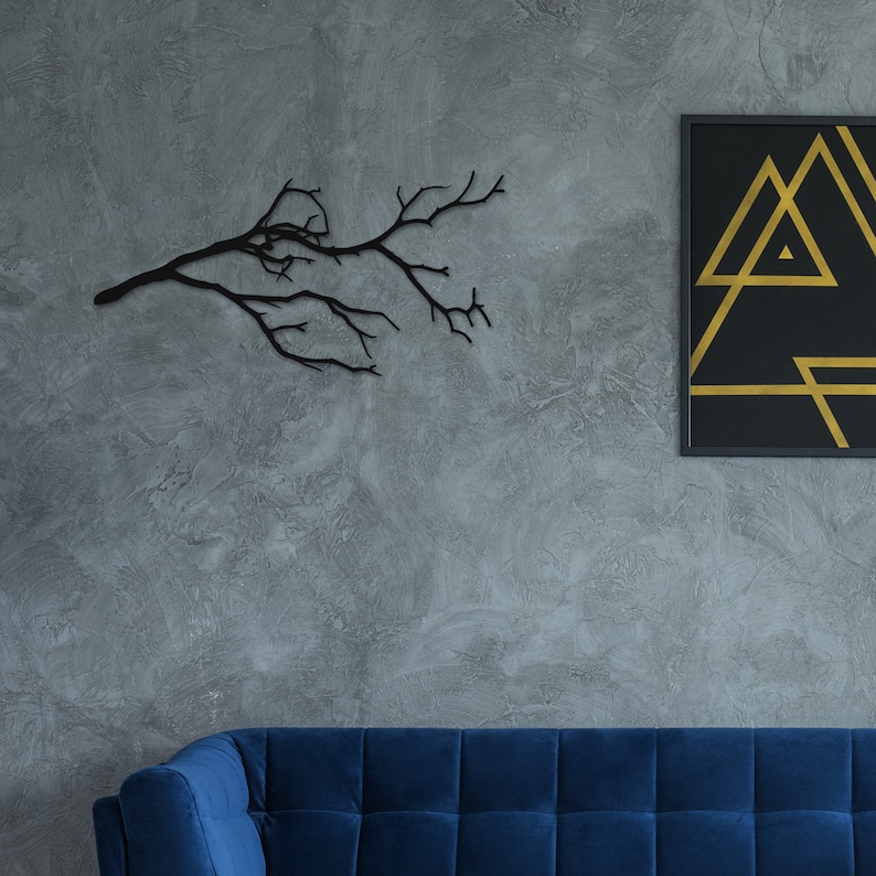 Metal Tree Branch Wall Art: Modern Minimalist Decor - Etsy