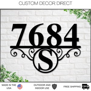 Address Sign, Address Numbers, Address Plaque, Metal house numbers, Personalized Number, Housewarming gifts, Custom metal address sign, EST