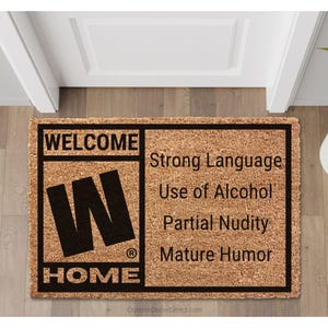 M Rated Doormat: Gamer Welcome Mat (Coir, Non-Slip, Indoor Outdoor) image 2
