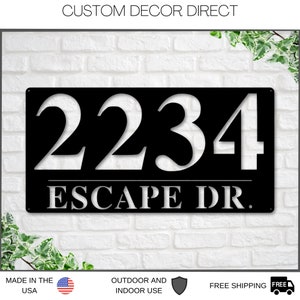 Address Sign, Metal Address Plaque, Metal house numbers, Custom Address Sign, Home Address Sign, Address Number, Bestseller