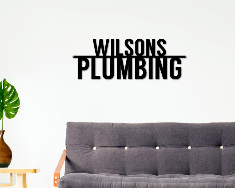 Plumber Sign, Small Business Sign, Plumber Gift, Metal Sign, Business ...
