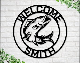 Bait Shop Sign, Personalized Fishing Supply Sign, Fishing Sign, Bait Store Sign Custom, Lake House Sign, Lake House Decor, Gift for dad
