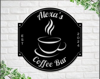 Coffee Bar Sign, Coffee Sign, Coffee Lover, Coffee, Metal Coffee Sign, Coffee Wall Art, Coffee Decor, Coffee Station Sign, Kitchen Coffee