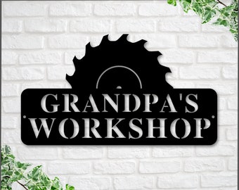 Paw Paws Workshop Sign, Crescent Wrench & Hammer art, Gift for Paw Paw, Woodworker Sign, Custom Workshop Sign, Paw Paw Gift, Workshop Sign