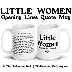 Little Women Quote Mug, Louisa May Alcott Gift, Book Lover Gift, Reader Mug, Literary Gift, Literature Art, Librarian Mug, Woman Writer Gift