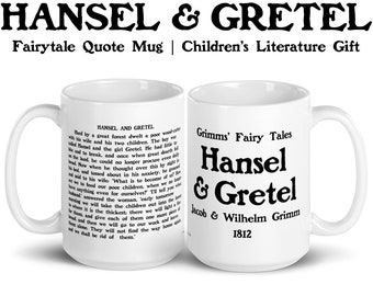 Hansel & Gretel Opening Line Quote Mug, Grimms Fairytale Gift, German Literary Gift, Literature PhD Mug, Horror Gift, Scary Storybook Gift