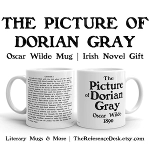 The Picture of Dorian Gray Mug, Oscar Wilde Gift, Irish Literature, Professor Thank You Gift, Book Reader Mug, Birthday Literary Quote Gift