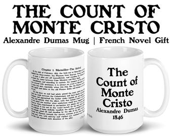 The Count of Monte Cristo Mug, Alexandre Dumas Quote Mug, French Literary Gift for Readers, Writers, Professors, Book Collectors, Thank You
