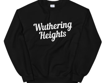Sudadera Wuthering Heights, Suéter Emily Brontë, Regalo para amantes de los libros, Ropa de bibliotecario literario, Camisa gótica de literatura femenina británica