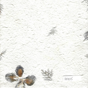 Papier blanc fait main pour mûrier Vendu à la feuille - HM015 - papier décoratif ; respectueux de l'environnement ; journaux indésirables ; fabrication de cartes - 8,5 x 11 po.