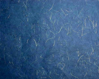 10 Pack - Large Sheets Gold Thread Tissue Paper - Blue MGT-51 (24" x 35") Gift wrap, natural paper, eco-friendly paper