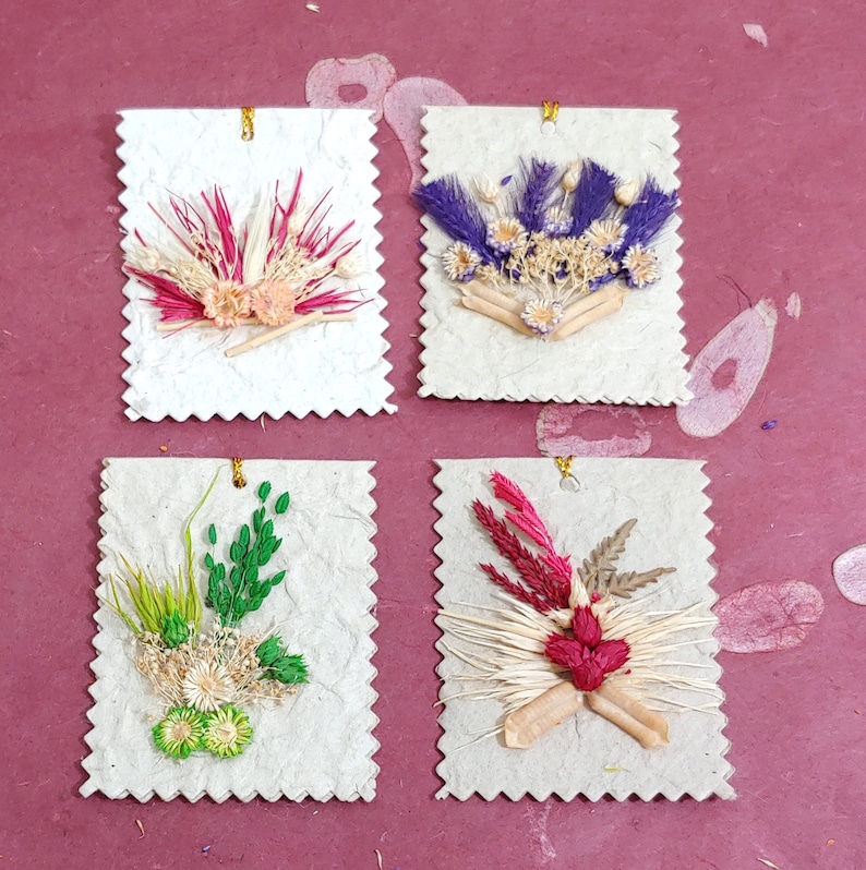 Vintage Gift Tags GTS4 junk journals ephemera set of 12 gifting; hang tags GROUP B Handmade Paper scrapbooking