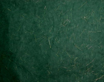 10 Pack - Large Sheets Gold Thread Tissue Paper - Forest Green MGT-50 (24" x 35") Gift wrap, natural paper, eco-friendly paper