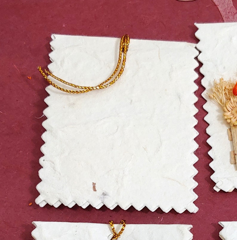 Vintage Gift Tags GTS4 junk journals ephemera set of 12 gifting; hang tags GROUP B Handmade Paper scrapbooking