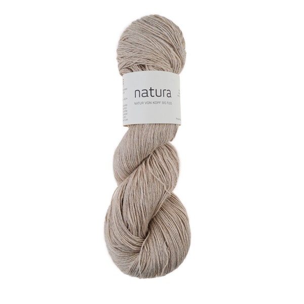 Natura - Atelier Zitron - Garn aus Merinowolle, Baumwolle und Leinen - 100g Strang