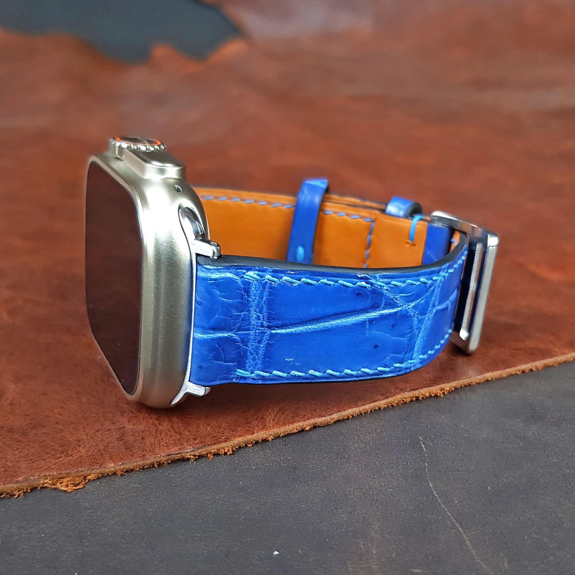 Upcycled Louis Vuitton Leather Apple Watch Band – Phone Swag