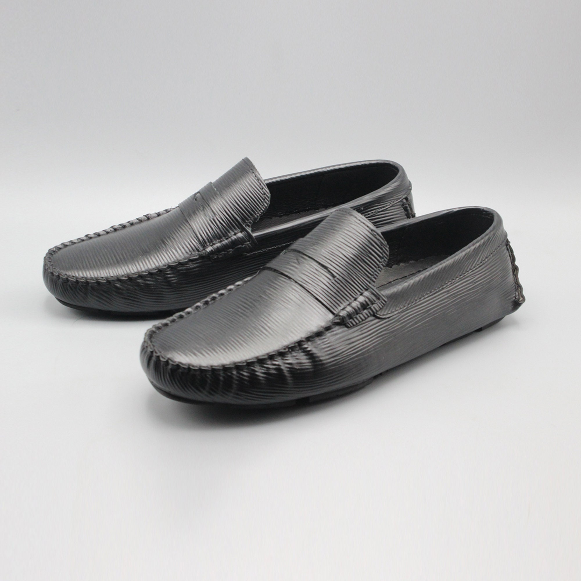 Epi Leather Mens Loafers Custom Mens Loafer Shoes Mens Slip - Etsy