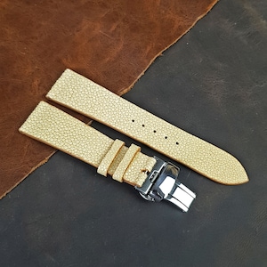 Watch Strap Print Shark mm18/16 Padding Type Breitling Made IN