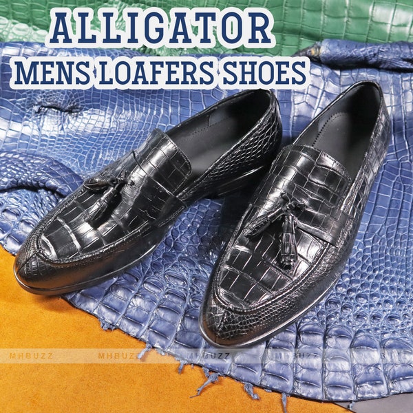 Mens Crocodile Shoes Etsy