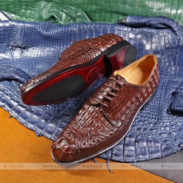 Mens Crocodile Shoes Etsy