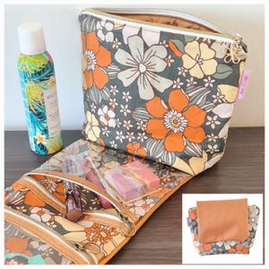 Grande trousse de toilette imperméable, trousse de toilette,multi compartiments, trousse de toilette et maquillage