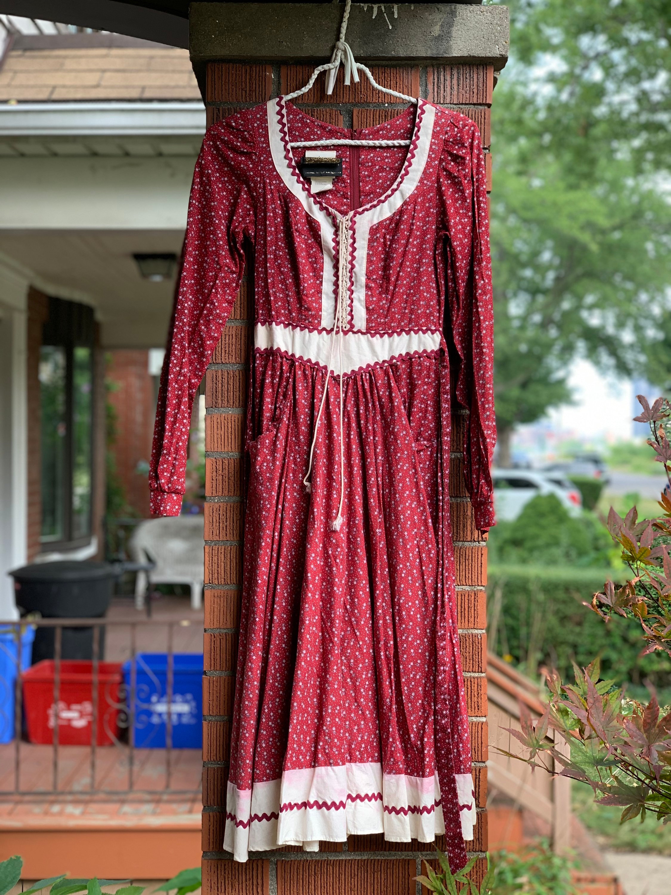 Gunny sack dress 1970 hot sale