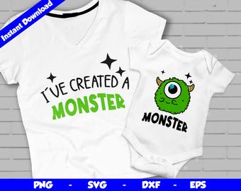 I have created a monster SVG, Halloween Shirt Design SVG PNG, Funny Halloween Costume svg Design, Cut File, Halloween Clipart, Gift for mom